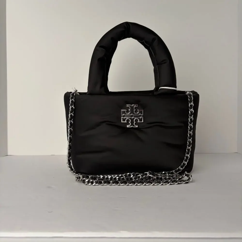 Tory Burch Mini Britten Puffer Tote with Chain